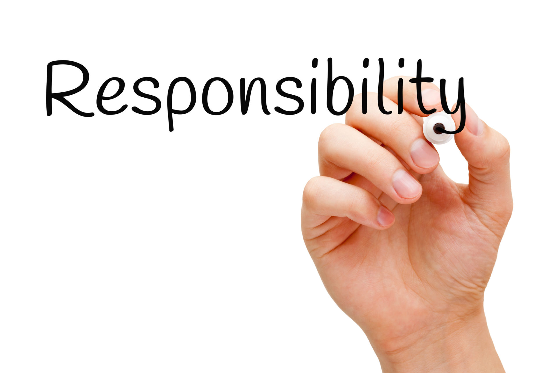 responsibility sign
